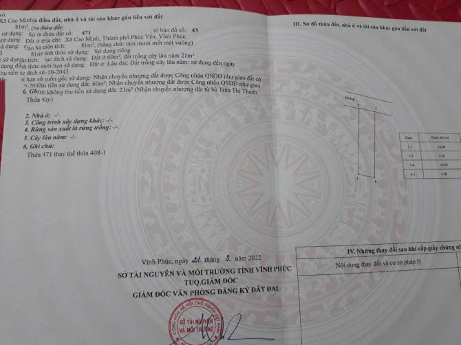 Cần bán lô đất Đường Nguyễn Văn Linh, Phường Xuân Hòa, Thành phố Phúc Yên, Vĩnh Phúc