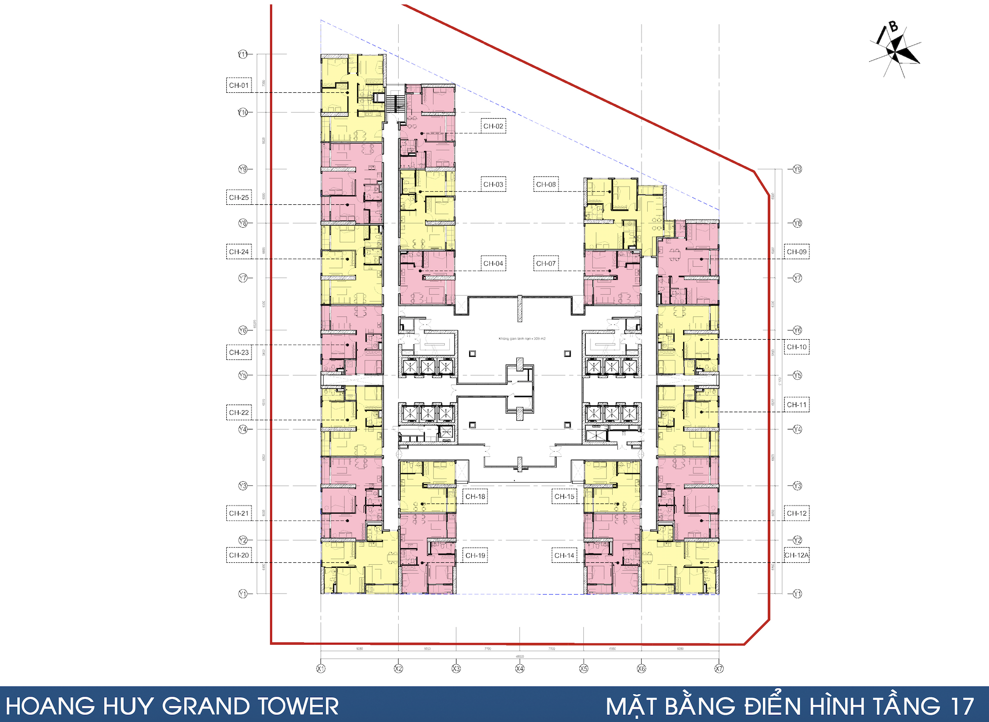 Hoàng Huy Grand Tower — Mặt bằng dự án/Tầng điển hình — ảnh 4