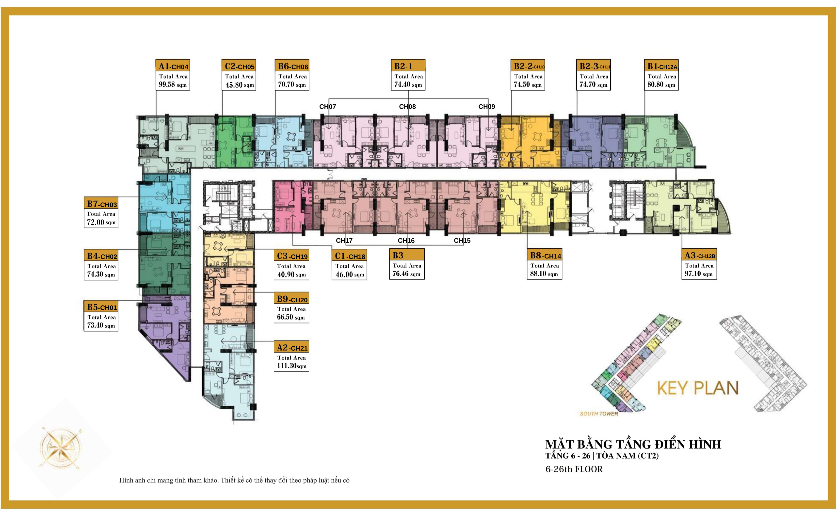 The Minato Residence — Mặt bằng dự án/Tầng điển hình — ảnh 3