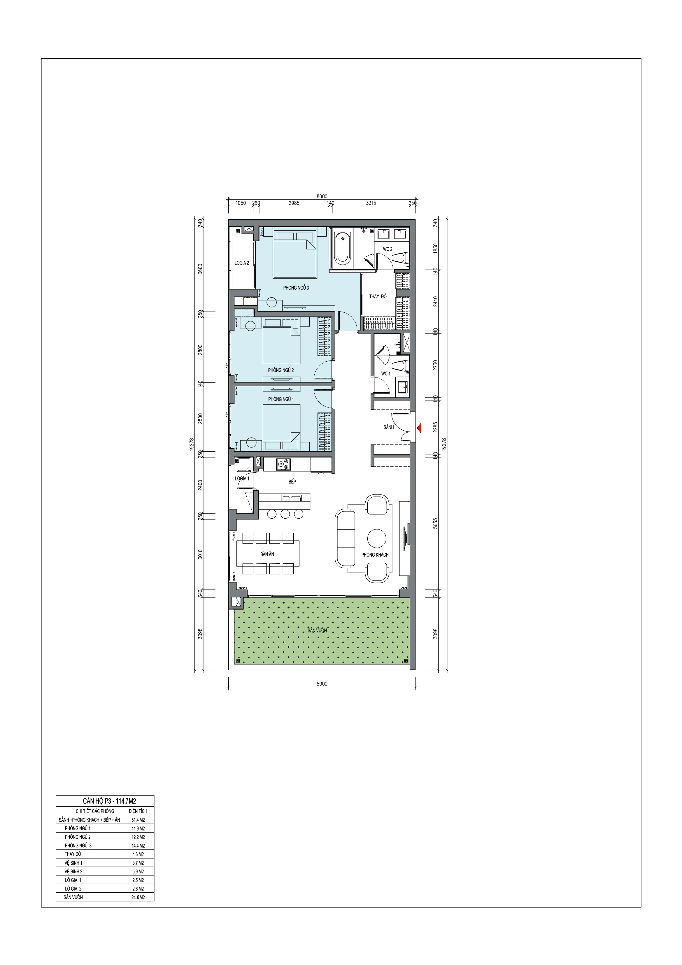 Sentosa Sky Park (Sentosa Tower) — Layout căn hộ — ảnh 3