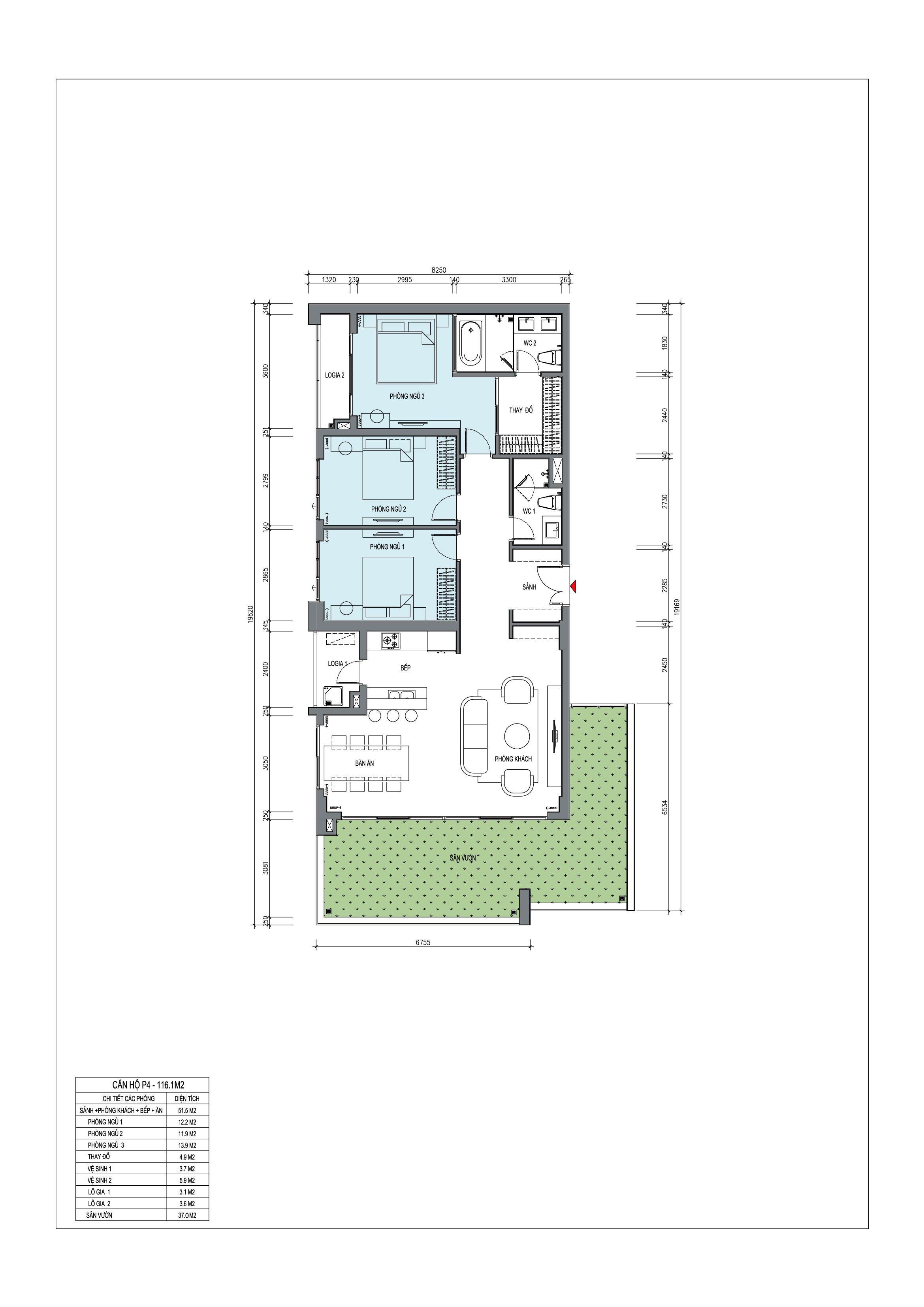 Sentosa Sky Park (Sentosa Tower) — Layout căn hộ — ảnh 4