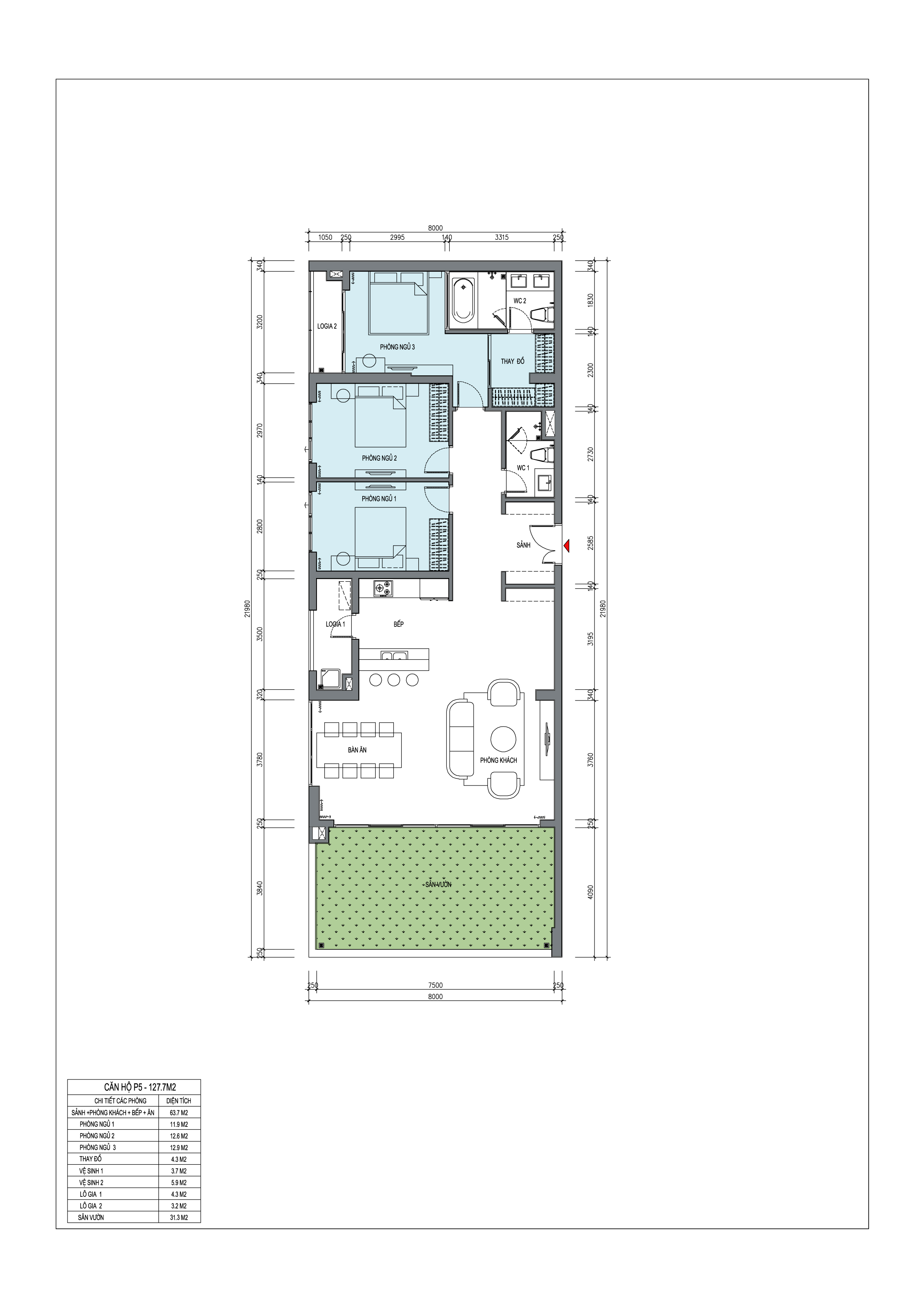 Sentosa Sky Park (Sentosa Tower) — Layout căn hộ — ảnh 5