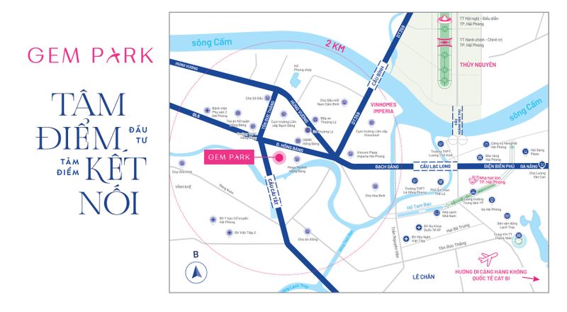 Gem Park (Sở Dầu, Hồng Bàng, Hải Phòng) — *Bản đồ vị trí — ảnh 2