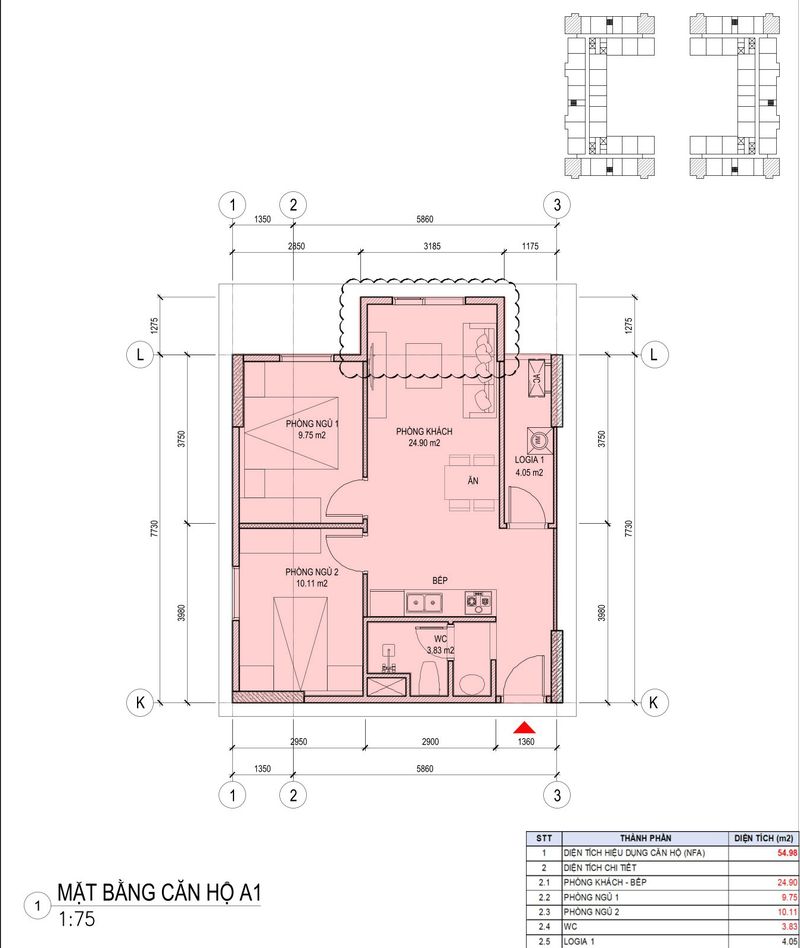 Harbor Residence — Mặt bằng căn hộ — ảnh 2