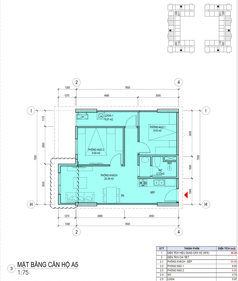 Harbor Residence — Mặt bằng căn hộ — ảnh 3