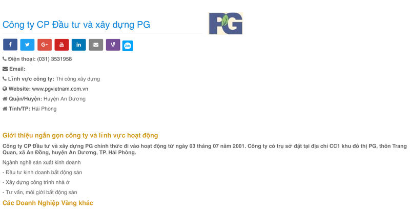PG Aura An Đồng Hải Phòng — Giới thiệu chủ đầu tư — ảnh 1