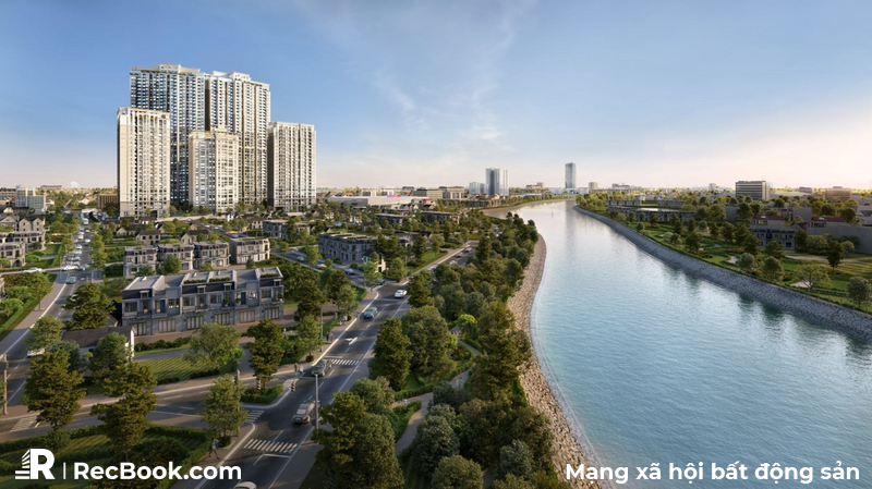 Không gian xanh tại khu căn hộ Gem Park Hải Phòng