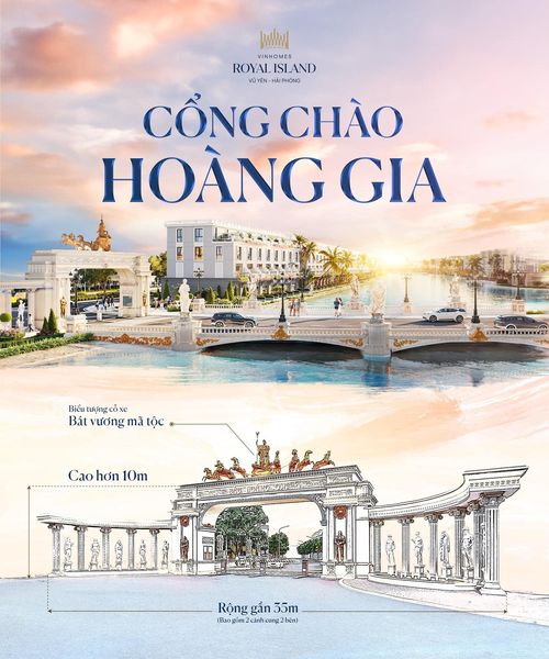 CỔNG CHÀO HOÀNG GIA: LỜI CHÀO ĐÓN XA HOA VỚI BIỂU TƯỢNG CỖ XE BÁT MÃ TINH XẢO