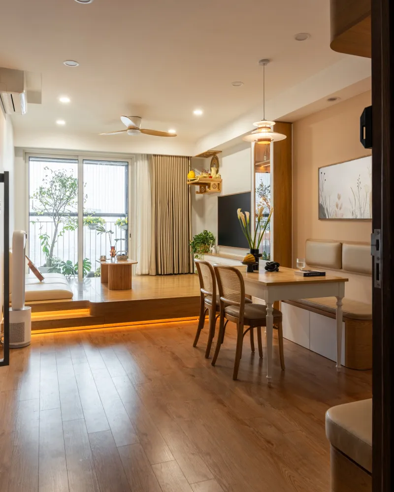Căn hộ 70 m2 với khu bếp tách riêng
