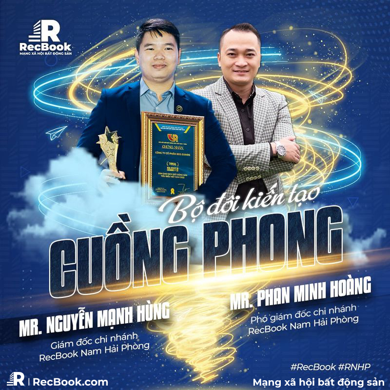 BỘ ĐÔI KIẾN TẠO CUỒNG PHONG MR. NGUYỄN MẠNH HÙNG & MR. PHAN MINH HOÀNG LÃNH ĐẠO CHI NHÁNH RECBOOK NAM HẢI PHÒNG