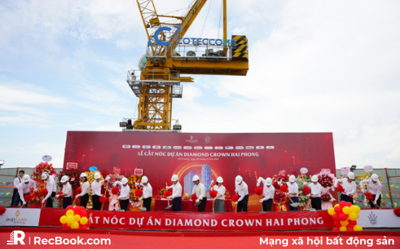 Diamond Crown Hai Phong: Thi công nhanh chóng đảm bảo tiến độ cam kết