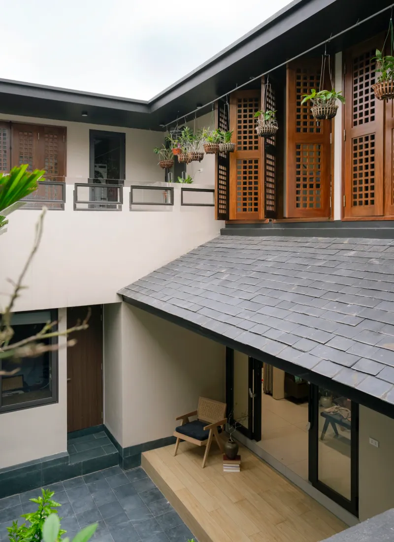 Ngôi nhà 139 m2 tái hiện kiến trúc truyền thống Bắc Bộ