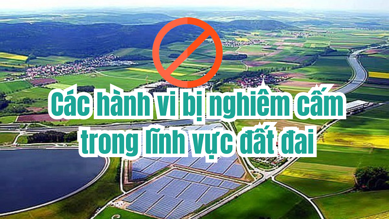 Luật Đất đai 2024: Các hành vi nào bị nghiêm cấm trong lĩnh vực đất đai?
