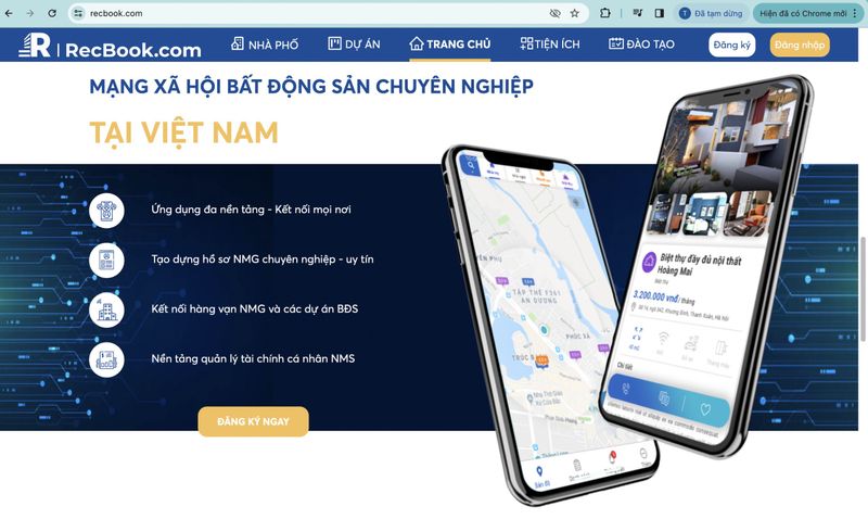 MẠNG XÃ HỘI BẤT ĐỘNG SẢN RECBOOK NÂNG TẦM ĐỂ VƯƠN XA