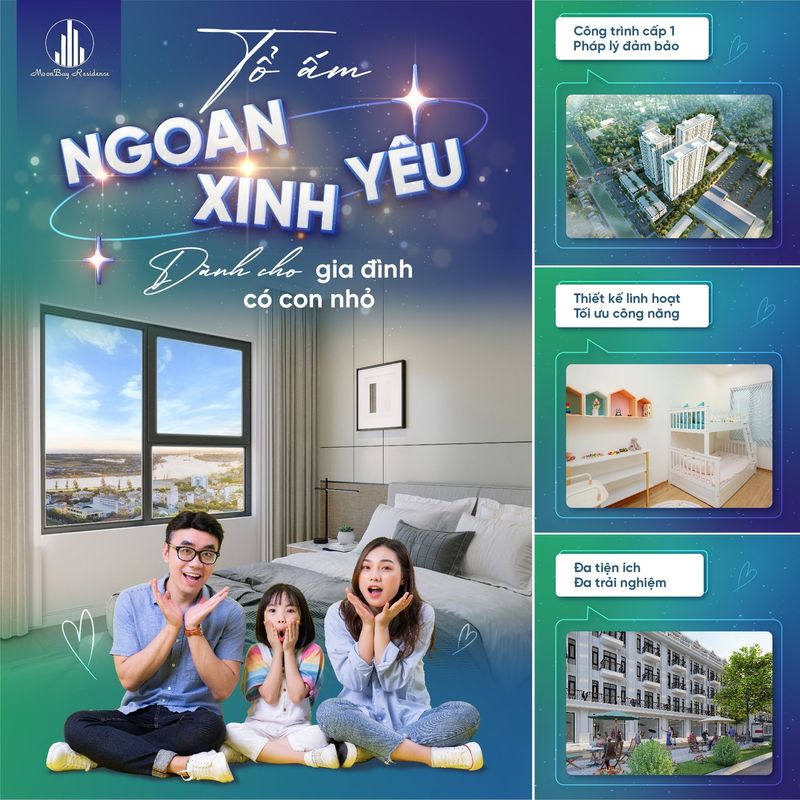 TỔ ẤM “NGOAN – XINH – YÊU” DÀNH CHO GIA ĐÌNH CÓ CON NHỎ