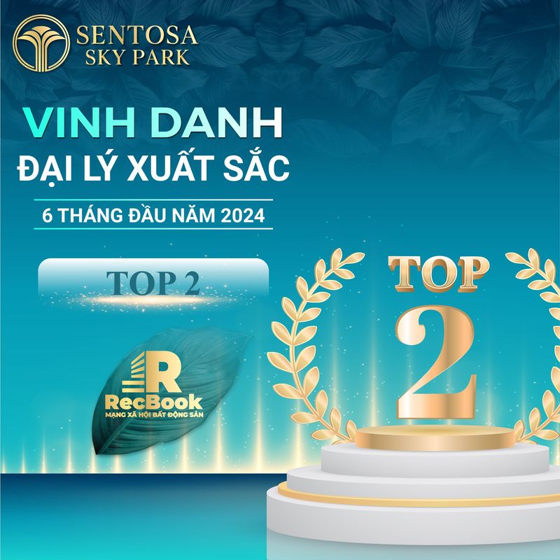Vinh danh TOP3 Đại lý xuất sắc nhất 6 tháng đầu năm 2024 Dự án Sentosa Sky Park