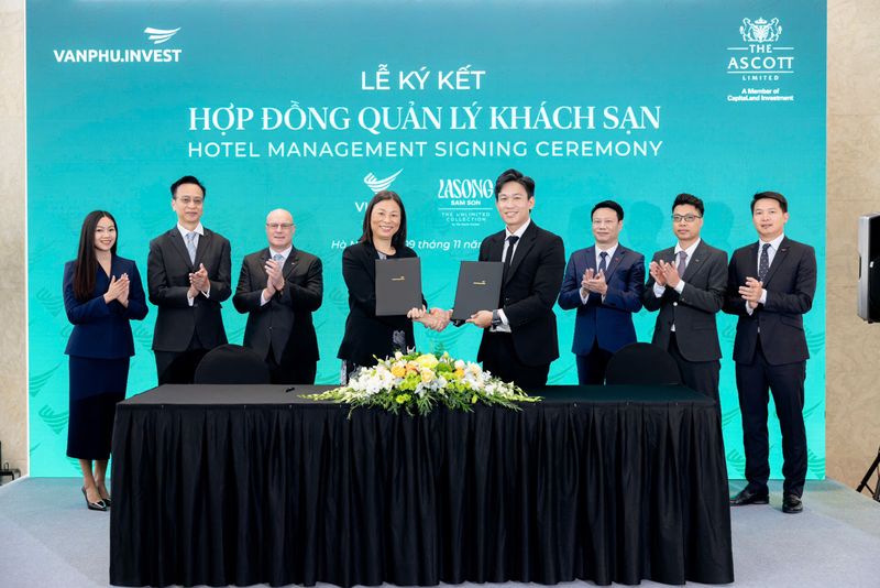 VLASTA - SẦM SƠN BẮT TAY THE ASCOTT LIMITED, LẦN ĐẦU TIÊN ĐƯA THƯƠNG HIỆU QUỐC TẾ ĐẾN SẦM SƠN