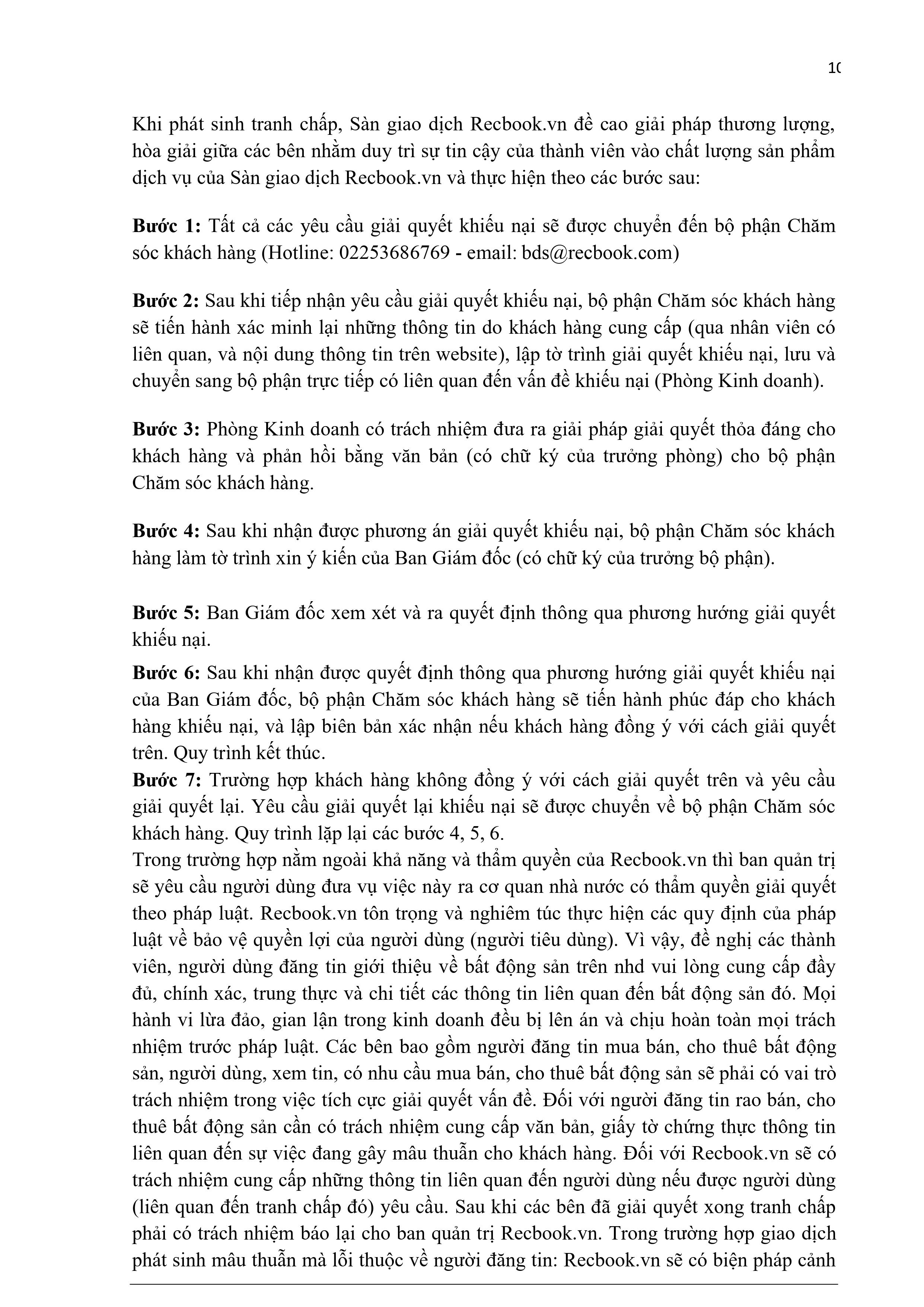 Quy chế hoạt động RecBook — trang 10