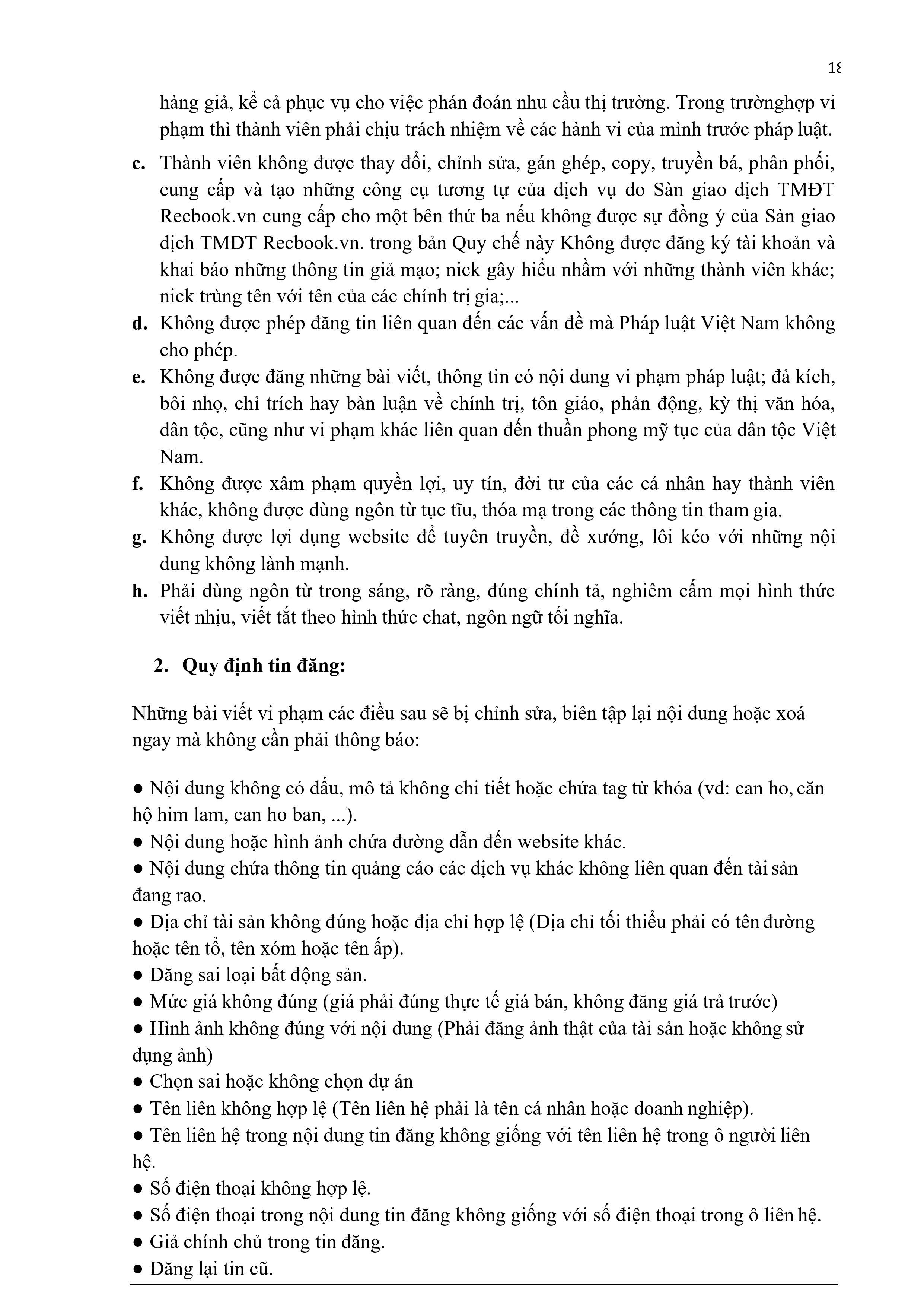 Quy chế hoạt động RecBook — trang 18