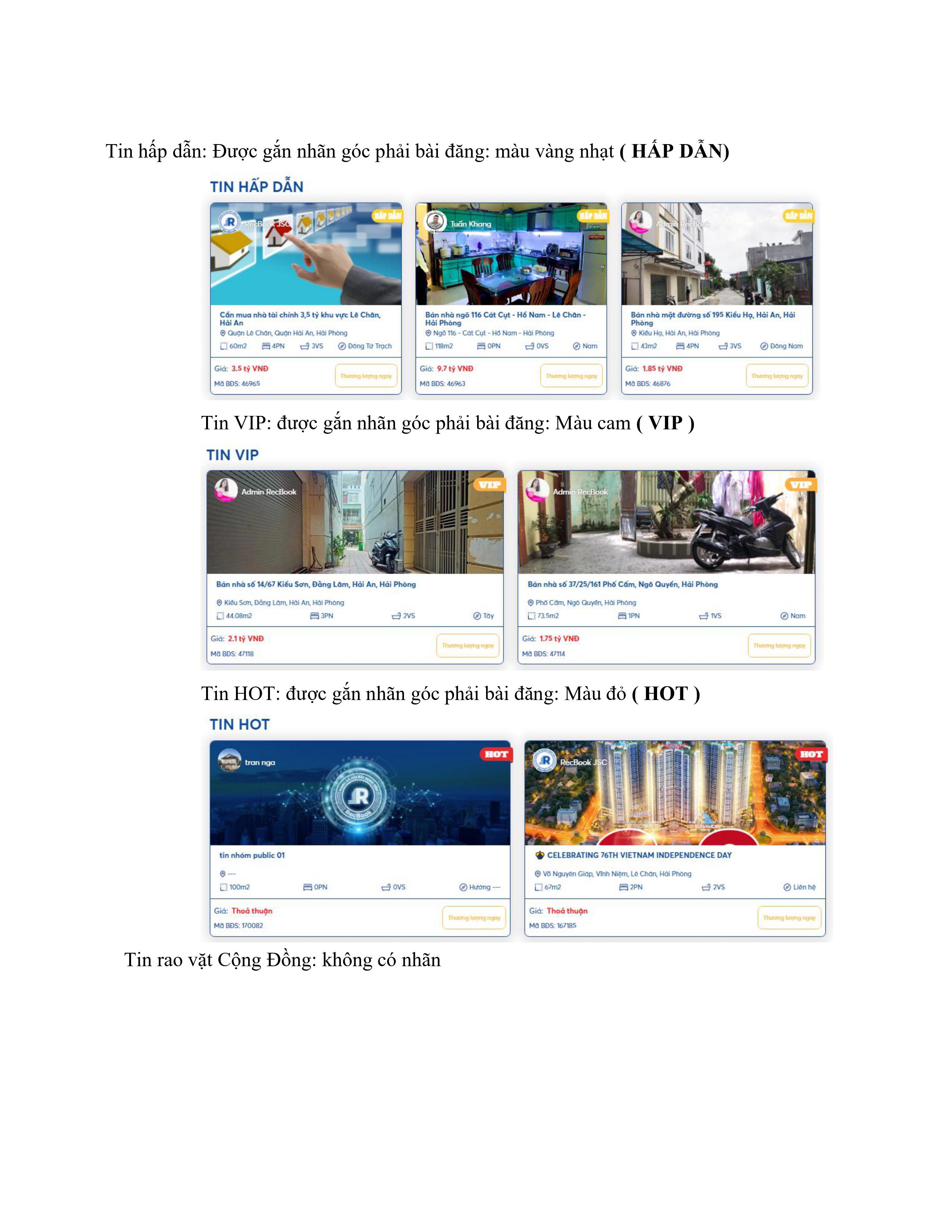Bảng giá dịch vụ RecBook — trang 2